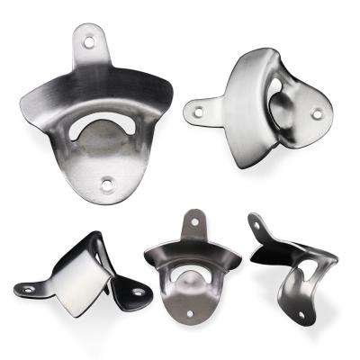 China Sustainable Factory Custom Bulk Stainless Steel Metal Wall Mount Bottle Opener Parts for sale