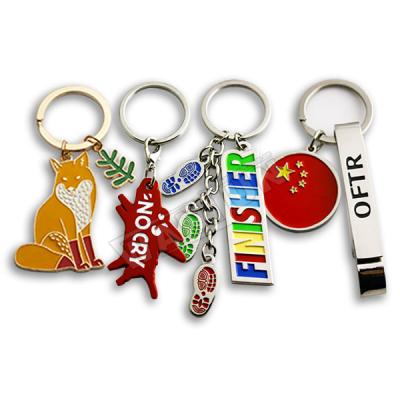 China Cheap Custom Metal Logo Printing Key Chain Printed Metal Tag Key Chain Accessories for sale