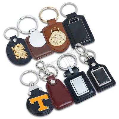 China Custom Personalized Leather Keychains Eco - Friendly for sale