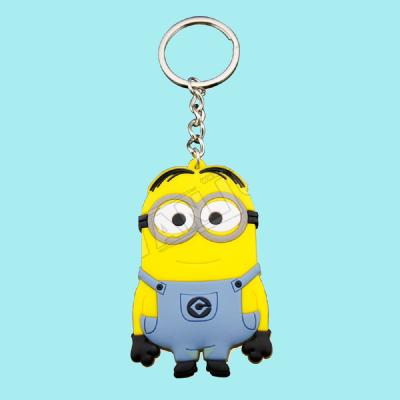 China Customized Eco-friendly Kawaii Cartoon Key Chain PVC Key Chain Soft Cute Anime Figures Key Chain for sale