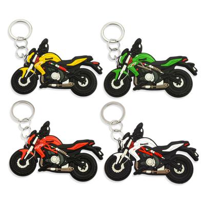 China Wholesale Custom Soft Custom Motorcycle PVC 3d Rubber Keychains Eco-friendly Key Chain for sale