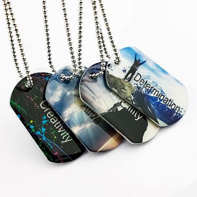 China Wholesale Custom High Quality Europe Sublimation ID Gold Dog Tag Collar for sale