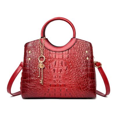 China Retro Crocodile Fashion Luxury Shoulder Bag Portable High End Casual Daily Handbag New Design Textured Bag Classic Multifunctional Normcore for sale