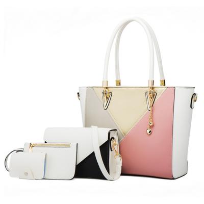 China New Fashion Handbag Multicolor Designer Pattern Four Color Cross Bag Four In One for sale