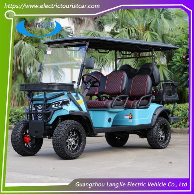 China High Performance 5KW Off-Road Hunting 6 Passenger Lifted Electric Golf Cart for sale