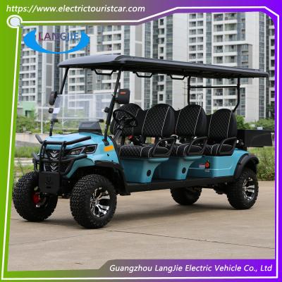 China Six Seater Electric Car 48V Club Car Utility Vehicle AC Motor Club Cab Golf Cart For Golf Course for sale