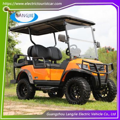 China 4 Wheel Electric Golf Cart 4 Seats 48V/5KW AC Motor Amusement Park Or Campus Club Car Precedent Golf Cart for sale