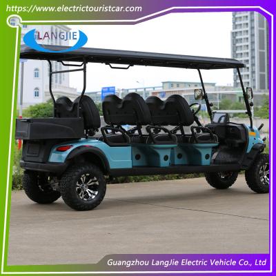 China Electric Utility Carts  6 Seaters Powerful 4 Wheel Electric Car Golf Buggy Cart for sale