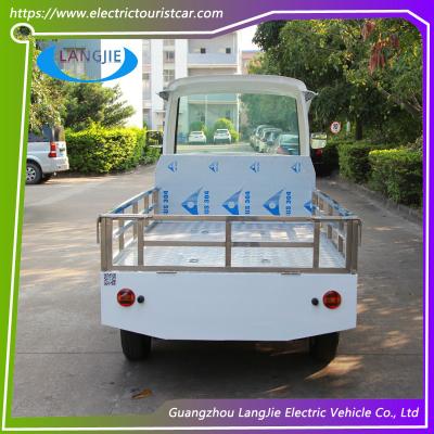 China Carro de carga eléctrico de 2 asientos furgoneta con motor de aire acondicionado carro de equipaje eléctrico para carga de mercancías 900kg en venta