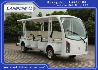 China Mini Closed 14 Seats Electric Sightseeing Car With High Impact Fiber Glass Body & Roof for sale