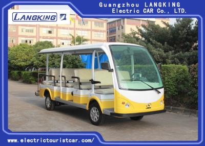 China Green / White Rustproof  Body Electric Sightseeing Bus Tour 1 Year Warranty for sale