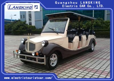 China 72V Energy Saving Classic Golf Carts With 4 Rows Coffee white Colour Vintage Type for sale