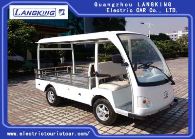 China Fiber Glass Body 48v / 4kw Electric Mini Truck With Roof 900kg Loading Capacity for sale