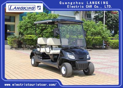 China Black 4 Seaters Powerful Electric Club Car Golf Buggy Steel Framework for sale