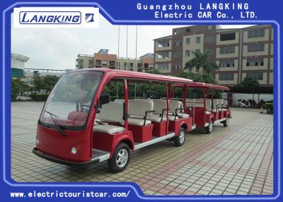 China University / School Electric Tourist Car 14 Seats + 11 Seats Trailer Battery 6v*12pcs for sale