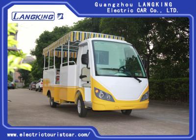 China Yellow - White 15 Seater Electric Shuttle Car For School 38km/H Max Speed for sale