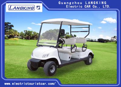 China 4 seats Safety Electric Golf Buggy Cart With Free Maintain Acid Battery Customized Logo for sale