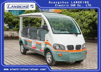 China City Street 8 Seats Electric Patrol Car Fiber Glass Body Seats Material With Curtain for sale