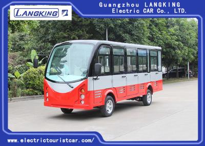 China 14 Passenger Closed Door Electric Sightseeing Car With Superior Cruising Capacity 72 Volt 7.5KW AC Motor for sale