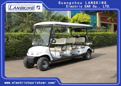 China Beach Tire  Battery Powered Electric Road Legal Golf Cart For 7 - 8 Person Adults for sale