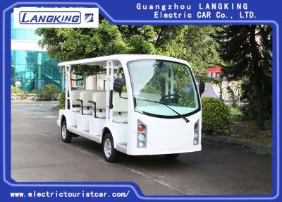 China 11 Person 4 Wheels Electric Tourist Car / Electric Sightseeing Bus With Vacuum for sale