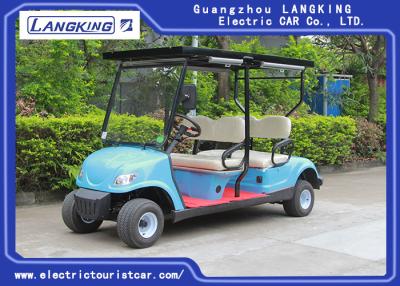 China Solar Panel Roof  Electric Club Car  / 4 Passenger Golf Cart With 48V Battery CE Certificated for sale