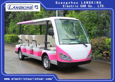 China Red / White 11 Passenger 72V 7.5KW Electric Tour Bus For Residential Community for sale