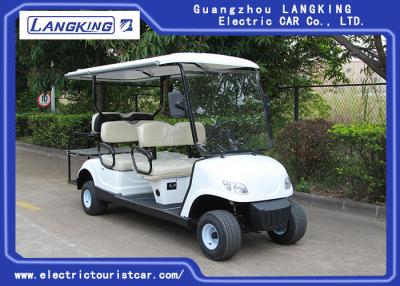 China White Color 48V 3KW DC Motor Electric Golf Carts With 6 Seats Easy Operated for sale