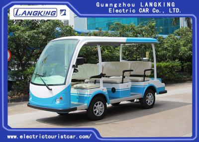 China CE Approved Open Top Electric Shuttle Vehicles / 48V DC System 8 Passenger 4 Wheel Electric Mini Bus for sale