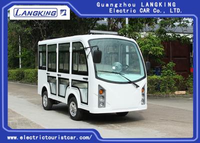 China 5KW Enclosed Passenger Cabin Electric Tourist Buggy 8 Seats White Color for sale