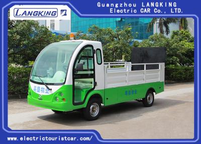 China 1.2 Ton Electric Carbage Collection Car / Tourist Electric Utility Carts 2 Seats 90km For Range With Door for sale