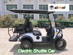 capacious 11 seats green electric shuttle car resort vehicles high performance