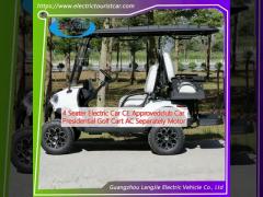 4 Seater Electric Car CE Approvedclub Car Presidential Golf Cart AC Separately Motor