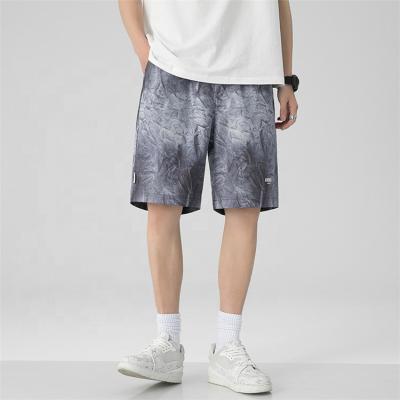 China 2021 Men's Gym Shorts For Designer Polyester Tie Viable Dye Canvas Mens Basketball Shorts Jogging Custom Pants Above Knee Shorts Mens for sale