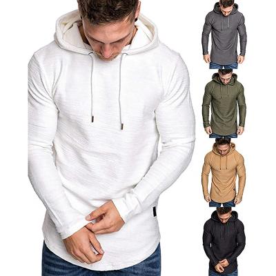 China 2021 Anti-Wrinkle Gym Cool Stylish Best Quality Custom Color Simple Hoodies For Men Mask Long Sleeve Streetwear White Men Hoodie for sale