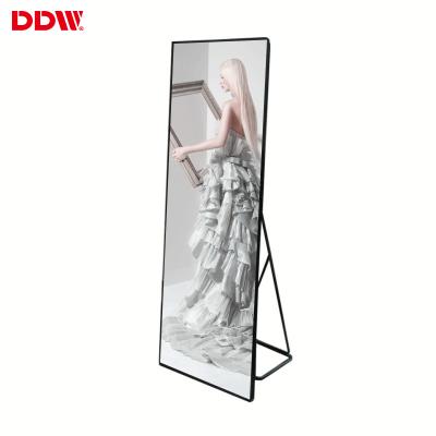 China Brightness led digital signage poster indoor p2 p2.5 p3 high brightness full color led poster display in shopping mall for sale