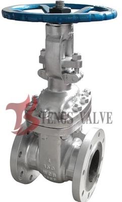 China Flanged Cast Steel Gate Valve ASTM A216 WCB With Rising Stem RS 150LB for sale