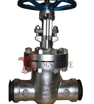 China Backseat Design Cast Steel Gate Valve , HF 600LB Butt Weld Gate Valve for sale