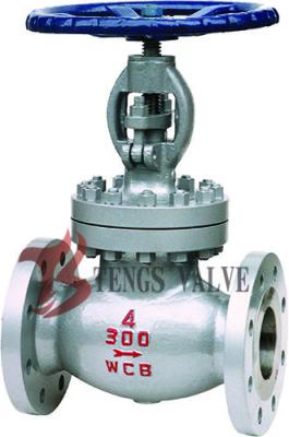 China Carbon Steel Industrial Globe Valve , A216 WCB ANSI Flanged Plug Disc Globe Valve for sale