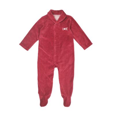 China Breathable Low Price Guaranteed Quality Red Simple Baby Kids Romper for sale