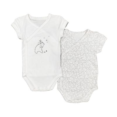 China Wholesale Breathable High Quality Cotton Baby Soft Baby Short Sleeve Romper for sale