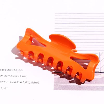 China Clps 2022 France Acetate Big Hair Claw 13cm Vintage Oversized Vintage Decorative/Party Daily Clps For Hair Thick Hot Sale Contrast Color Solid Hair Clamp for sale