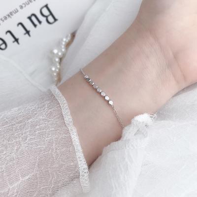 China Factory Made Cute High Quality Customized Silver Pearl Charm Women Bracelet for sale