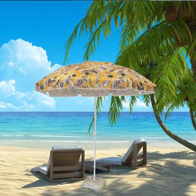 China Sun Protection UV50+ Custom Design Advertising Polyester Oxford Beach Umbrellas for sale