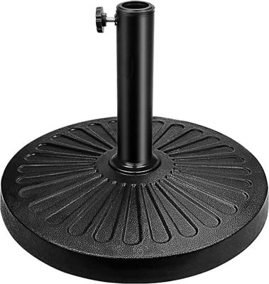 China Eco Friendly Heavy Duty 15kg Round Braided Design HDPE Plastic Umbrella Base Filled with Water for Banana Umbrella for sale