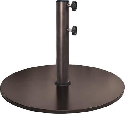 China Eco Friendly Parasol Base Custom Heavy Duty Outdoor Patio Rustproof Surface Cast Iron Round Metal Umbrella Base for sale