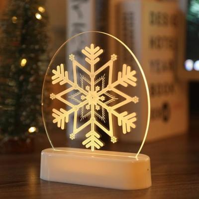 China 3d Illusion Acrylic Lamp Acrylic Table Desk Light Christmas Decorations LED Energy Efficient Night Light for sale