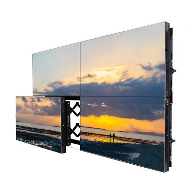 China Indoor Interactive 43 Inch Screen Vidmate 4K Advertising Player Monitor Splicing Floor Standing LCD Video Wall for sale