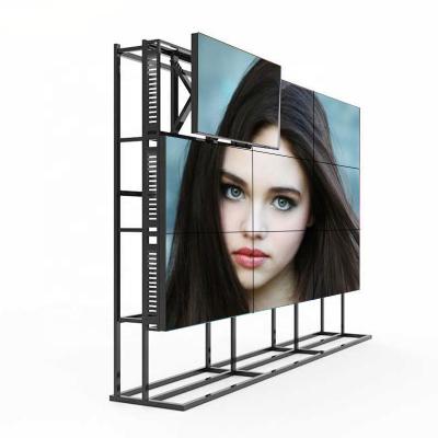 China 55inch 3x3 Bezel TV Indoor Bracket Mount Videowall Ultra Narrow TV Advertising Monitor Multi Screen for sale