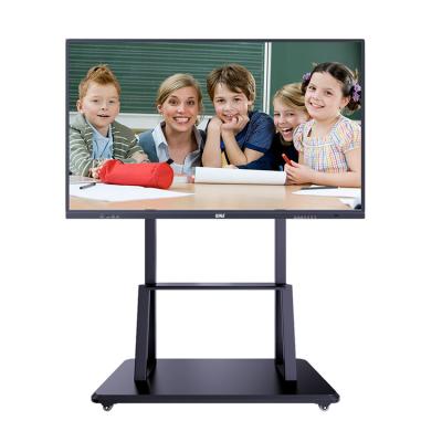 China 98 Inch Metal Interactive Flat Panel Whiteboards Anti-glare Equipment 4K UHD Educational Electronic Whiteboard for sale